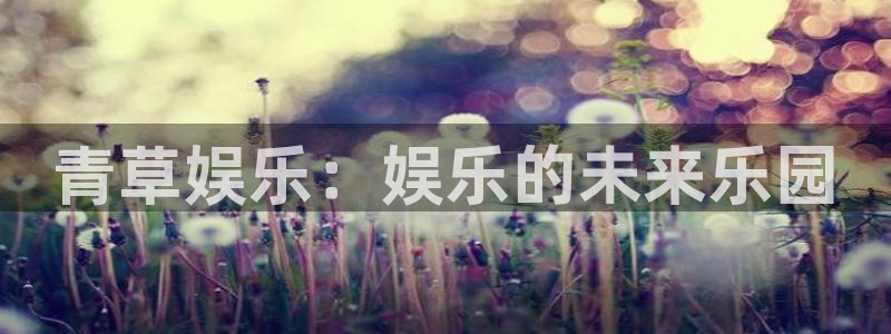 彩神邀请码是多少：青草娱乐：娱乐的未来乐园